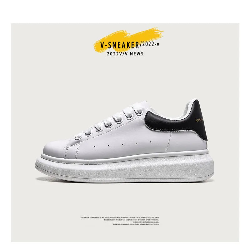 Spring New McQueen White Sneakers for Men and Women
