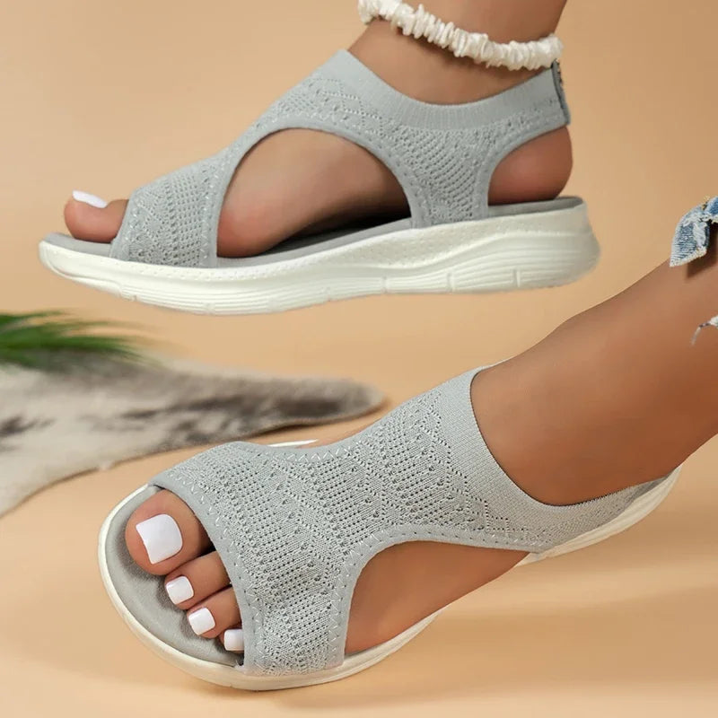 Summer Shoes  New Mesh Fish Platform Sandals Women's