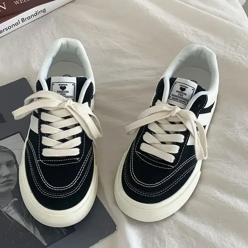 Women Vulcanize Shoes Casual Platform Sneakers Vintage