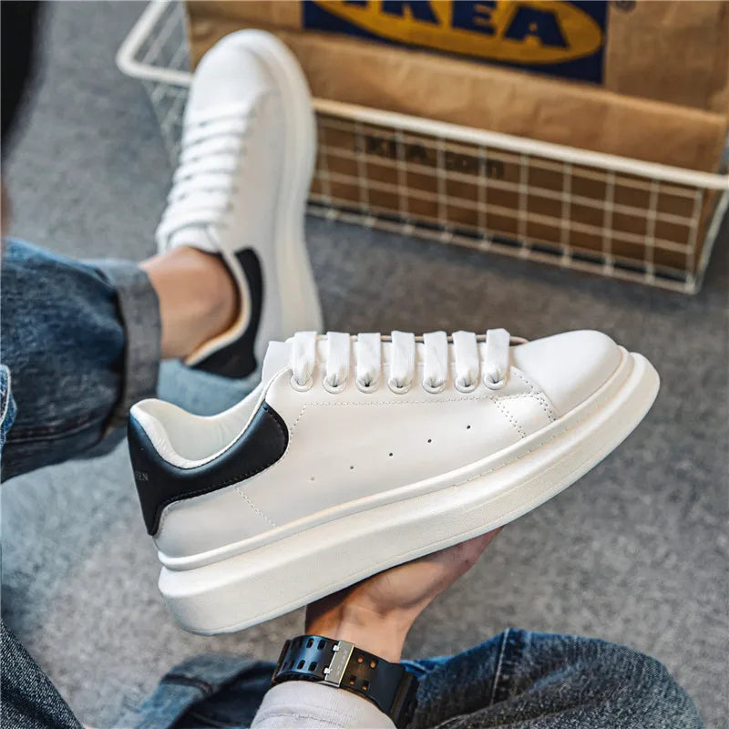 Spring New McQueen White Sneakers for Men and Women