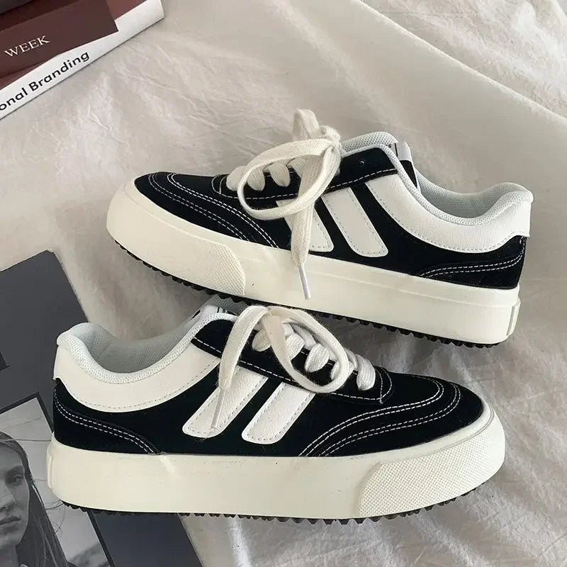 Women Vulcanize Shoes Casual Platform Sneakers Vintage