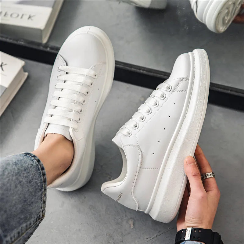 Spring New McQueen White Sneakers for Men and Women